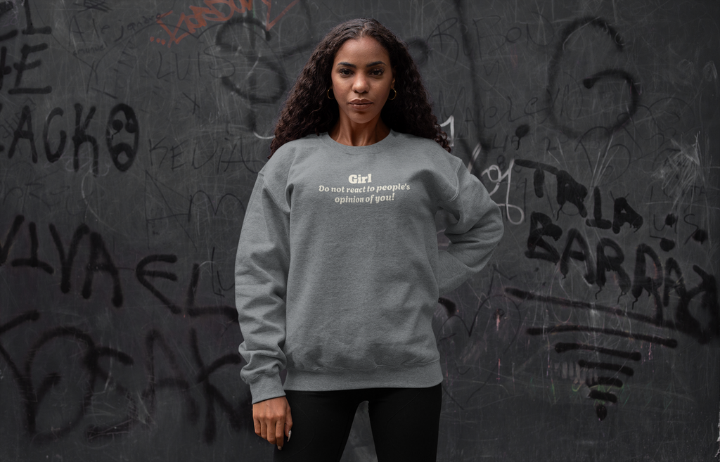 Confident Quote Crewneck Sweatshirt | soft graphic sweatshirt