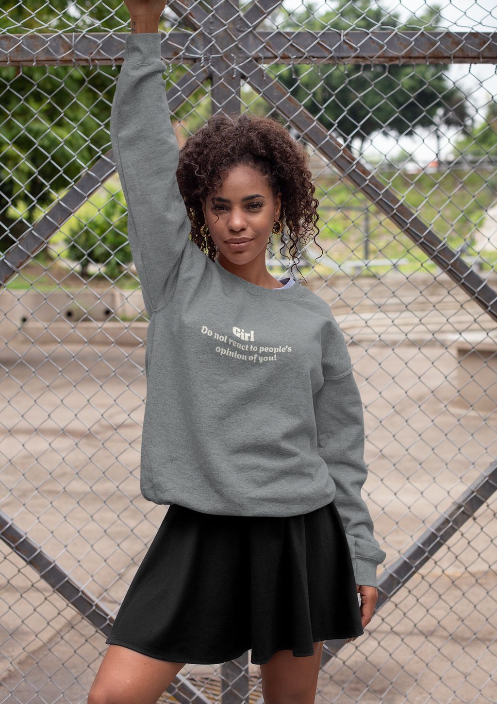 Confident Quote Crewneck Sweatshirt | soft graphic sweatshirt