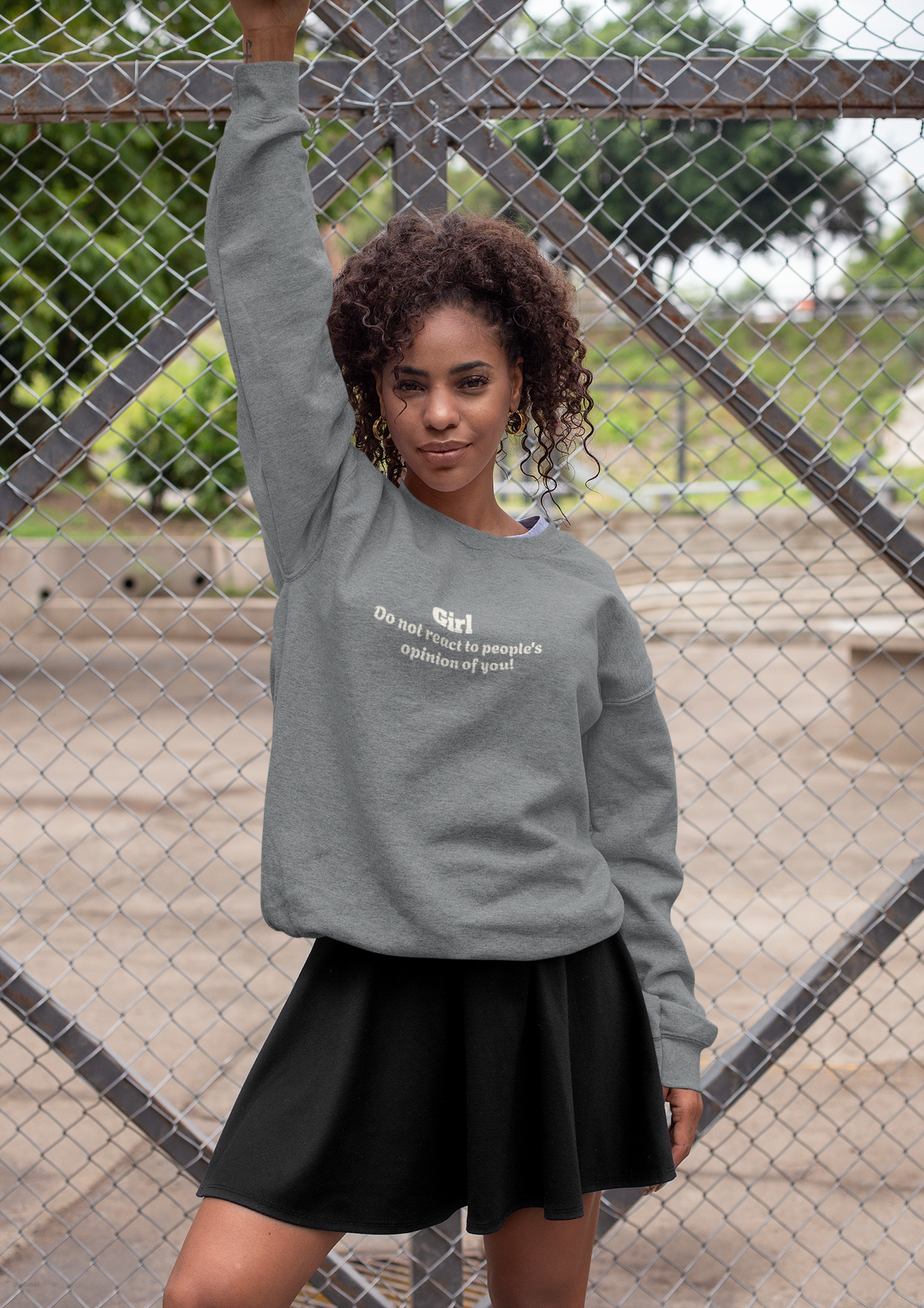Confident Quote Crewneck Sweatshirt | soft graphic sweatshirt